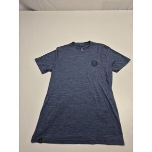 Decathlon Forclaz Merino Wool Shirt Men's Medium Blue 500 Short Sleeve